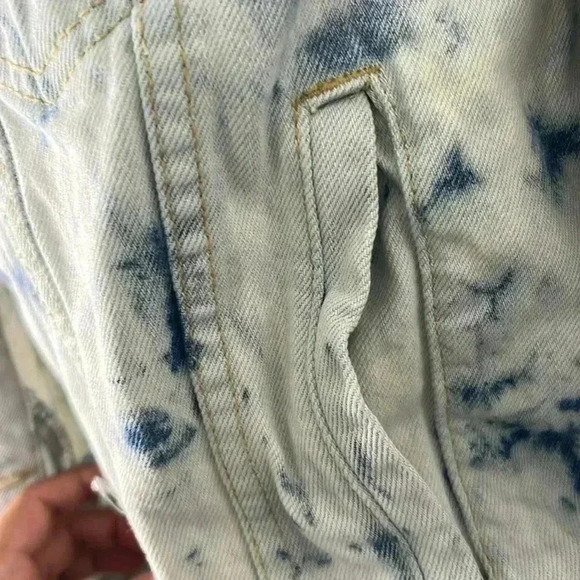 FREE PEOPLE jones tie dye blue jacket size S - Picture 13 of 14